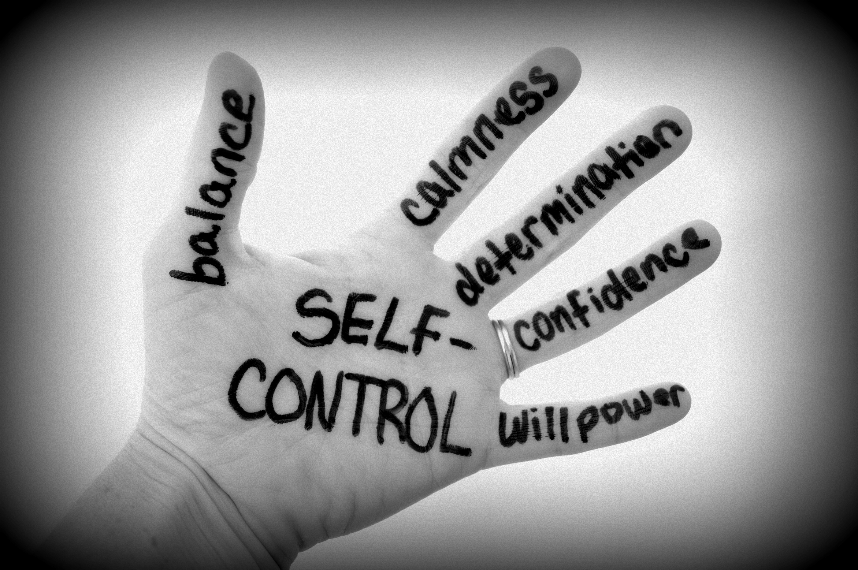 We have self-control to the degree that we make the decisions. 
